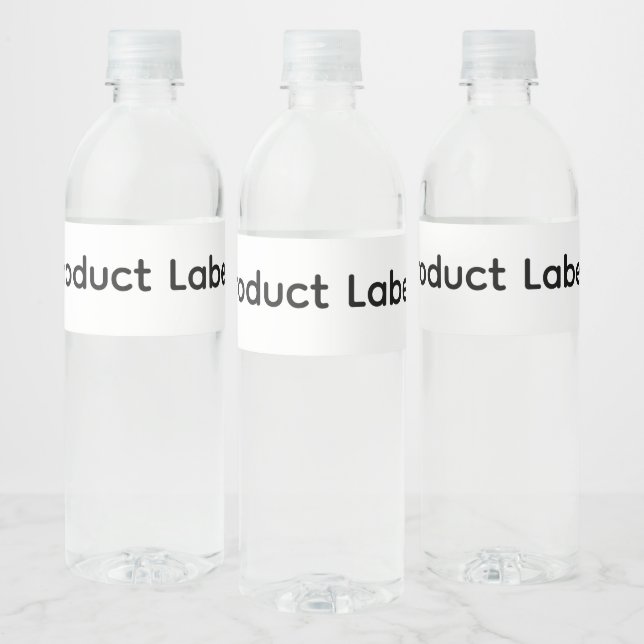 Remove This Text & Add Your Own Design  Water Bottle Label (Bottles)