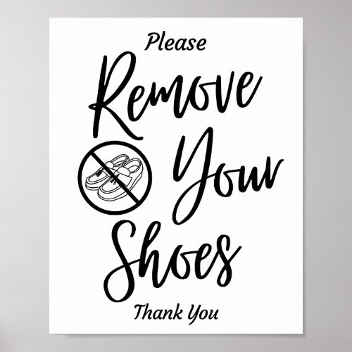 Remove Your Shoes Poster