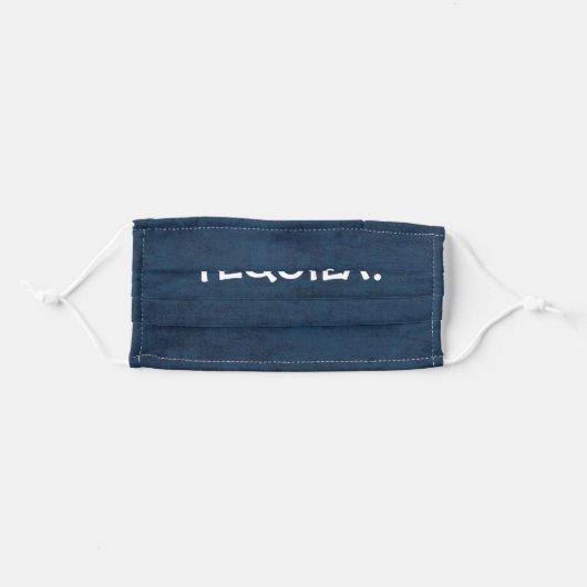 REMOVED FOR TEQUILA! ADULT CLOTH FACE MASK (Front, Folded)
