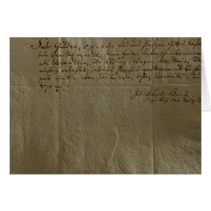 Remuneration Receipt, 17th December, 1704 Cards
