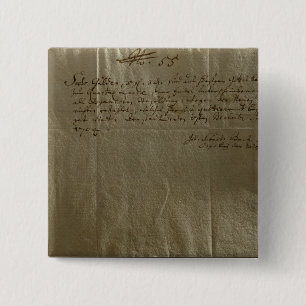 Remuneration Receipt, 17th December, 1704 Pinback Button