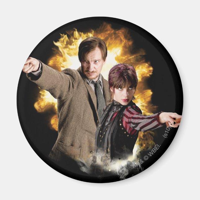 Remus Lupin and Nymphadora Tonks-Lupin Magnet (Front)