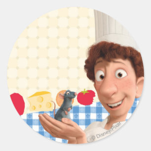 Remy and Linguine Classic Round Sticker