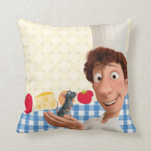 Remy and Linguine Throw Pillow