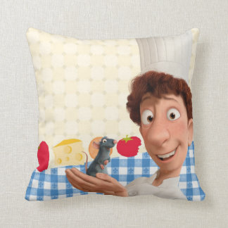 Remy and Linguine Throw Pillow