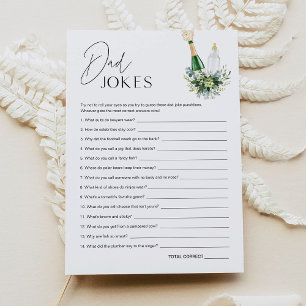 REMY Dad Jokes Baby Shower Game - Poppin Bottles Invitation