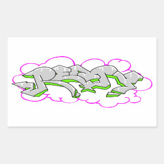 Remy Name Graffiti Rectangular Sticker