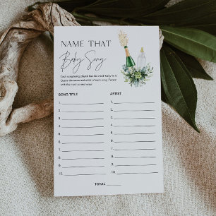 REMY Name That Baby Tune Baby Shower Game Card