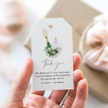 REMY Poppin Bottles Baby Shower Favor Tag<br><div class="desc">The Remy collection showcases an exquisite design that is perfect for a "Poppin' Bottles" baby shower. Featuring a stunning popped champagne bottle and a delicate baby bottle, coupled with intricate watercolor greenery, this collection creates a beautiful and memorable aesthetic that is sure to impress and delight all of your guests....</div>