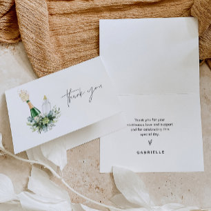 Remy Poppin Bottles Baby Shower Thank You Card