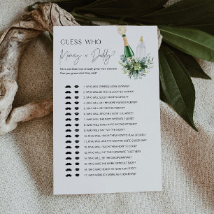 REMY Who Said It Mommy or Daddy Baby Game Card