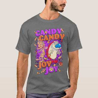 Ren and Stimpy Halloween Candy Candy Joy Joy T-Shirt