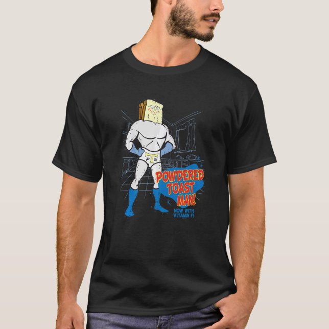Ren And Stimpy Powdered Toast Man T-Shirt (Front)
