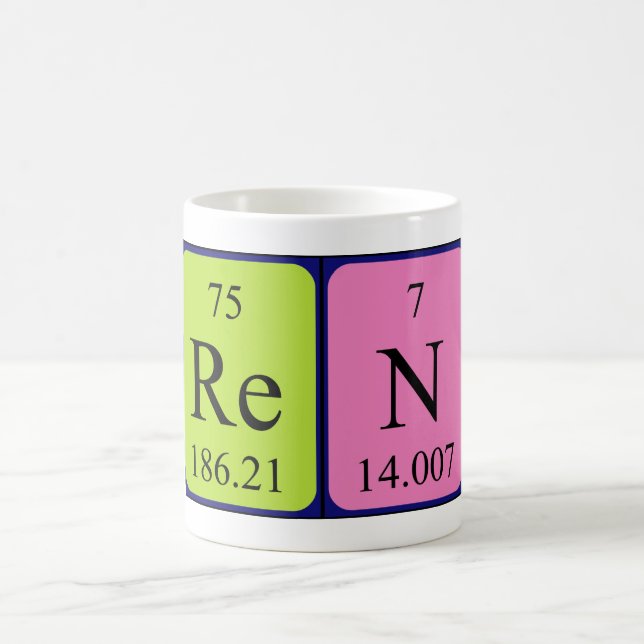 Ren periodic table name mug (Center)