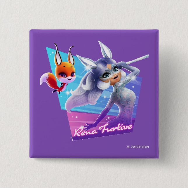 Rena Furtive Graphic Button (Front)