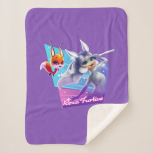 Rena Furtive Graphic Sherpa Blanket