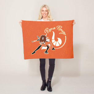 Rena Rouge Badge Fleece Blanket