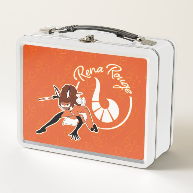 Rena Rouge Badge Metal Lunch Box (Front)