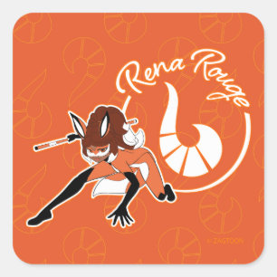 Rena Rouge Badge Square Sticker