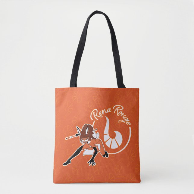 Rena Rouge Badge Tote Bag (Front)