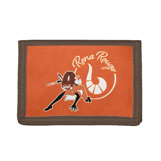 Rena Rouge Badge Trifold Wallet (Front)