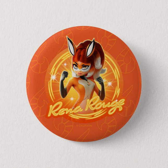 Rena Rouge Circle Badge Button (Front)
