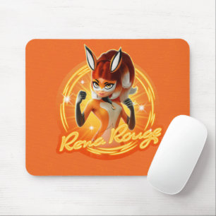 Rena Rouge Circle Badge Mouse Pad