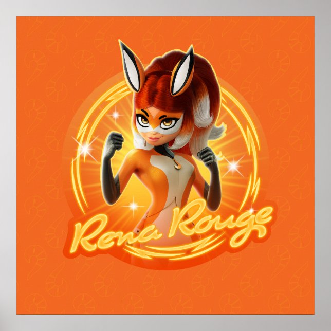 Rena Rouge Circle Badge Poster (Front)