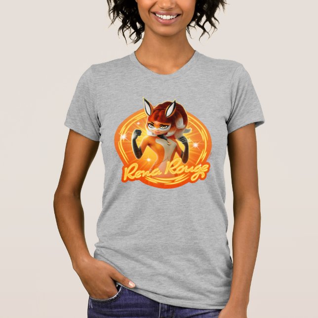 Rena Rouge Circle Badge T-Shirt (Front)