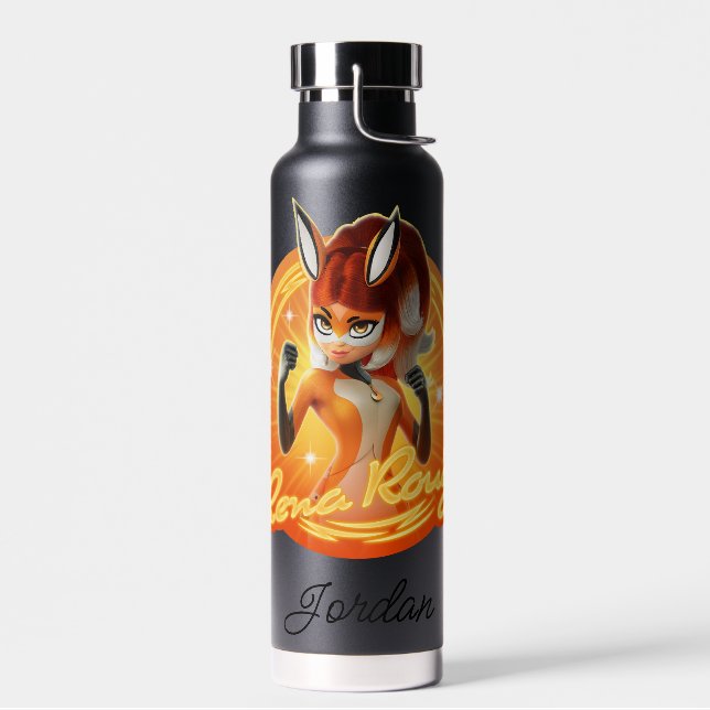 Rena Rouge Circle Badge Water Bottle (Left)