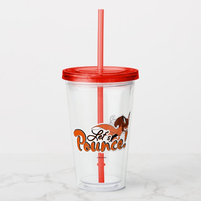 Rena Rouge | Let's Pounce Acrylic Tumbler (Front)