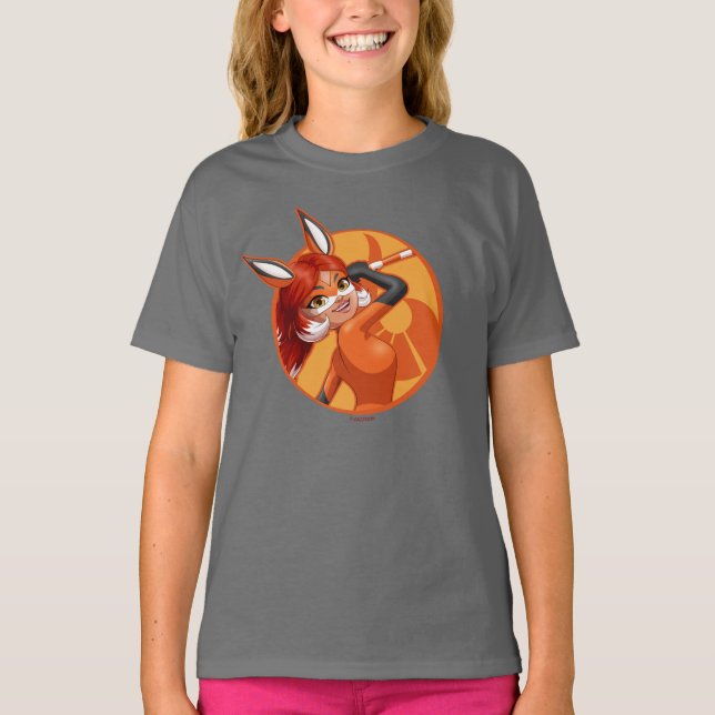 Rena Rouge Orange Badge T-Shirt (Front)