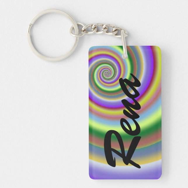 Rena Swirl Keychain (Front)