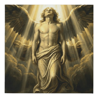 Renaissance Angel Aesthetic Vintage Fine Art Faux Canvas Print