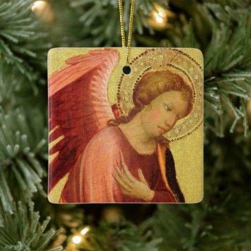 Renaissance Angel by Master of the Bambino Vispo Ceramic Ornament