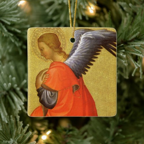 Renaissance Angel by Master of the Bambino Vispo Ceramic Ornament