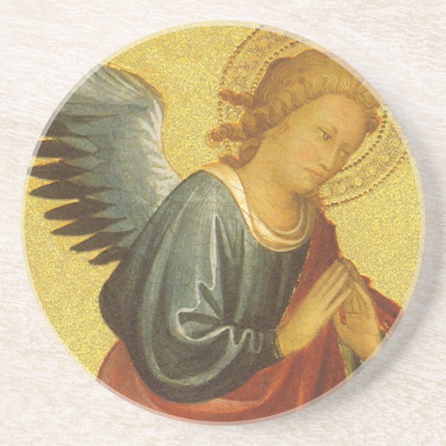 Renaissance Angel by Master of the Bambino Vispo Coaster (Front)