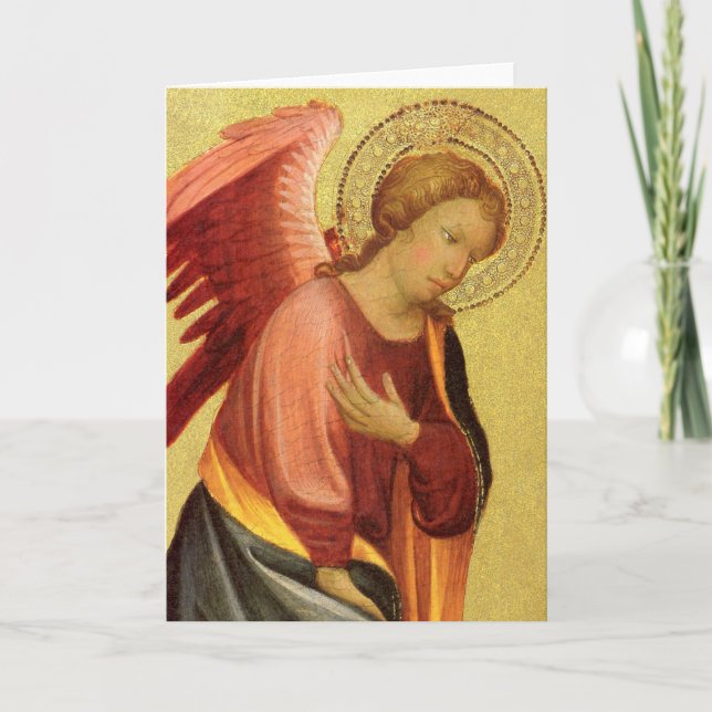 Renaissance Angel by Master of the Bambino Vispo Holiday Card (Front)