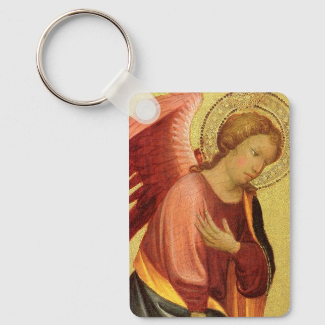 Renaissance Angel by Master of the Bambino Vispo Keychain (Front)
