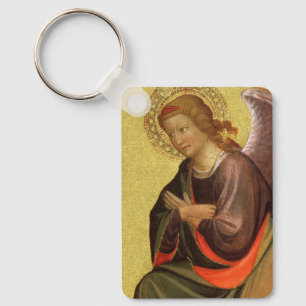 Renaissance Angel by Master of the Bambino Vispo Keychain