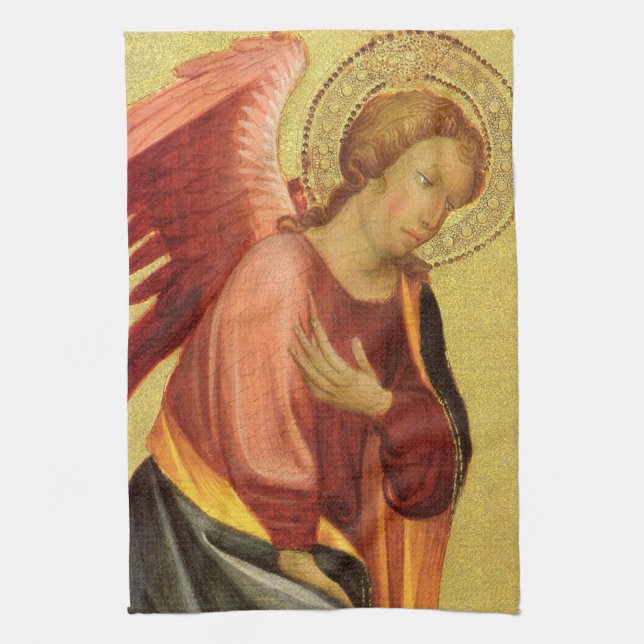 Renaissance Angel by Master of the Bambino Vispo Kitchen Towel (Vertical)