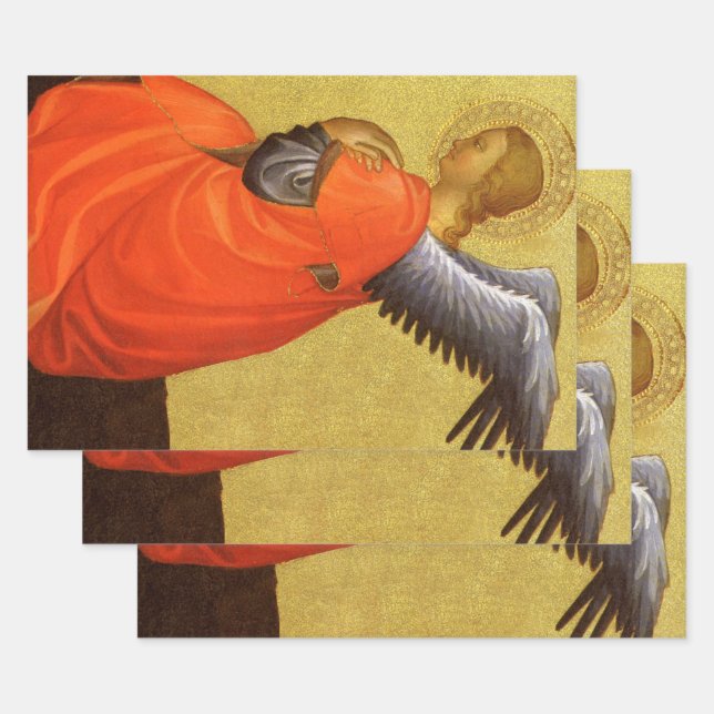 Renaissance Angel by Master of the Bambino Vispo Wrapping Paper Sheets (Set)