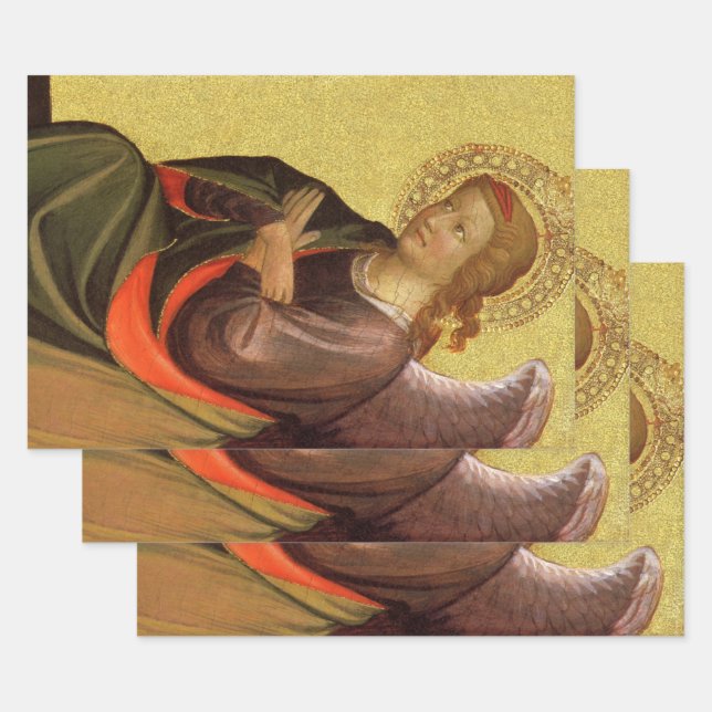 Renaissance Angel by Master of the Bambino Vispo Wrapping Paper Sheets (Set)