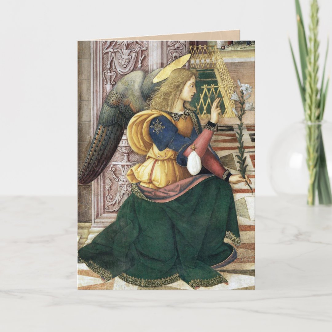 Renaissance Angel Christmas Cards Pinturicchio | Zazzle