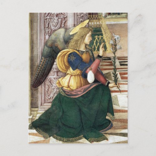 Renaissance Angel Christmas Postcard Pinturicchio