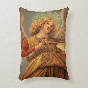 Renaissance Angel Playing Violin Melozzo da Forli Accent Pillow