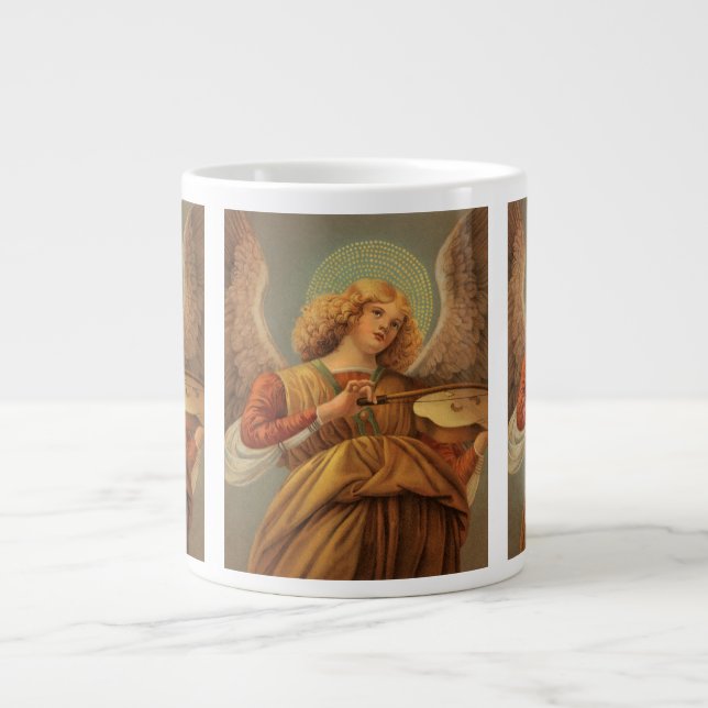 Renaissance Angel Playing Violin Melozzo da Forli Giant Coffee Mug (Front)