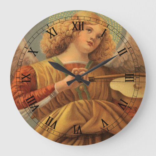 Renaissance Angel Playing Violin Melozzo da Forli Large Clock