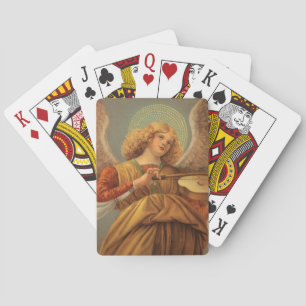 Renaissance Angel Playing Violin Melozzo da Forli Poker Cards