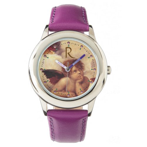 RENAISSANCE ANGEL Winged Cherub Monogram Watch